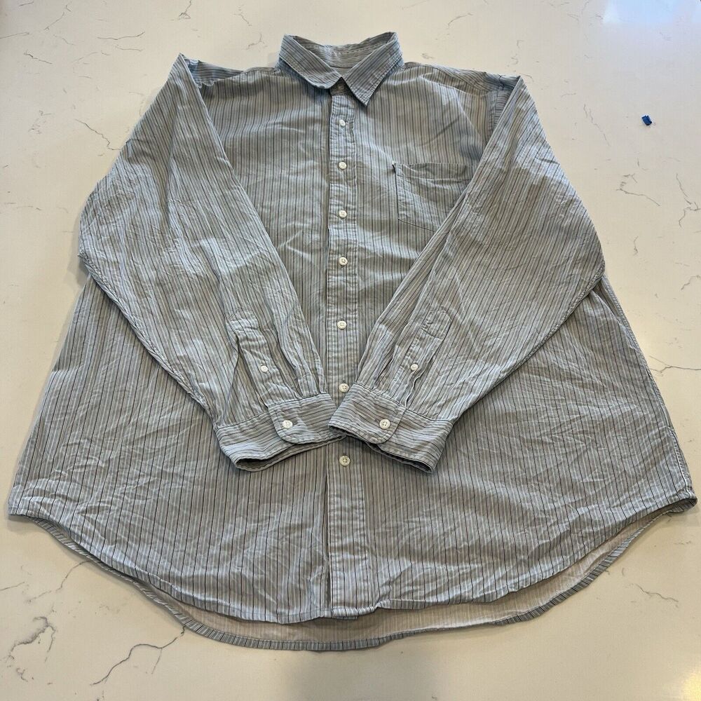 Vintage Ralph Lauren Polo Jeans Co. Men’s Striped Button Down Shirt Size 1X Tall